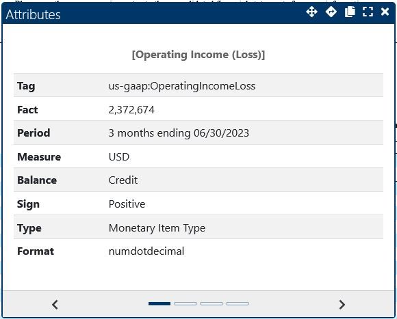 OperatingIncomeLoss - Colonial Filings, Inc.